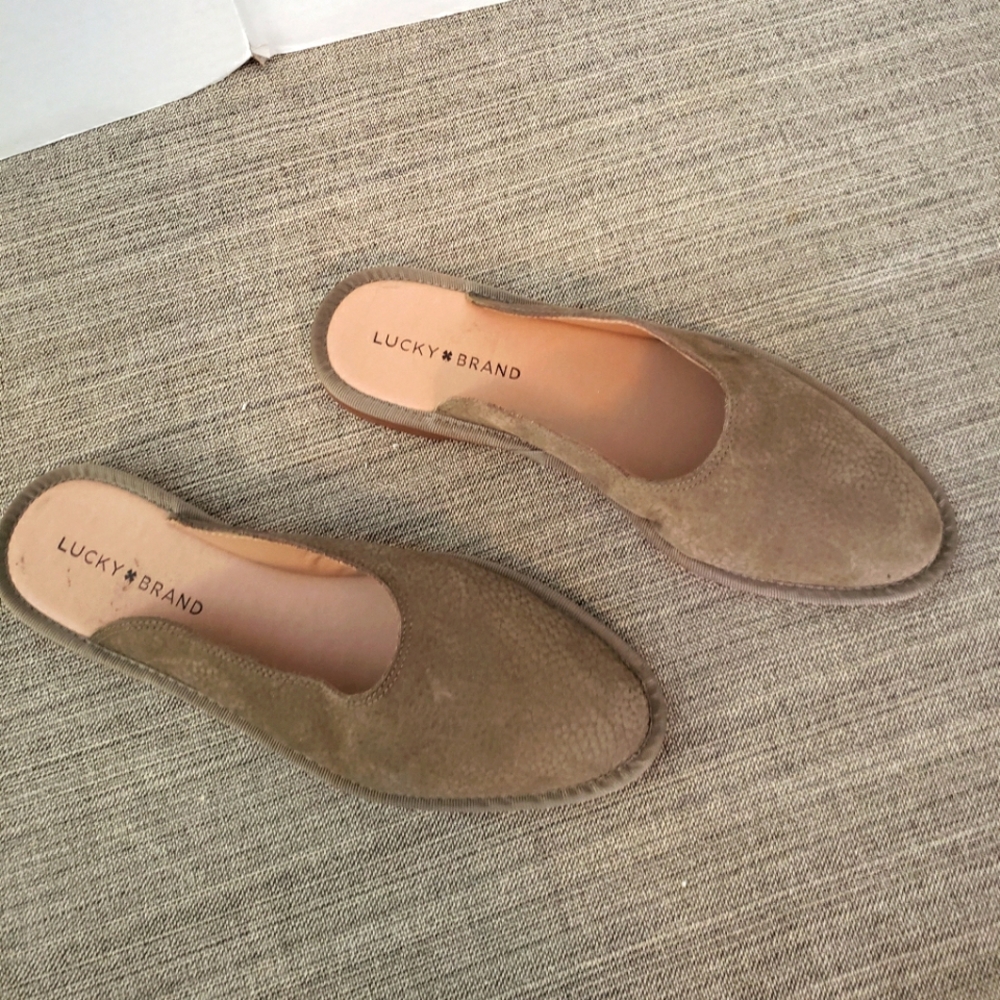 Lucky Brand Fossilzed Arvy slides - Picture 1 of 16